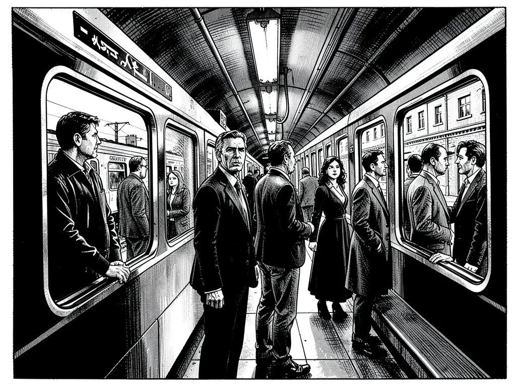 Train platform farewells