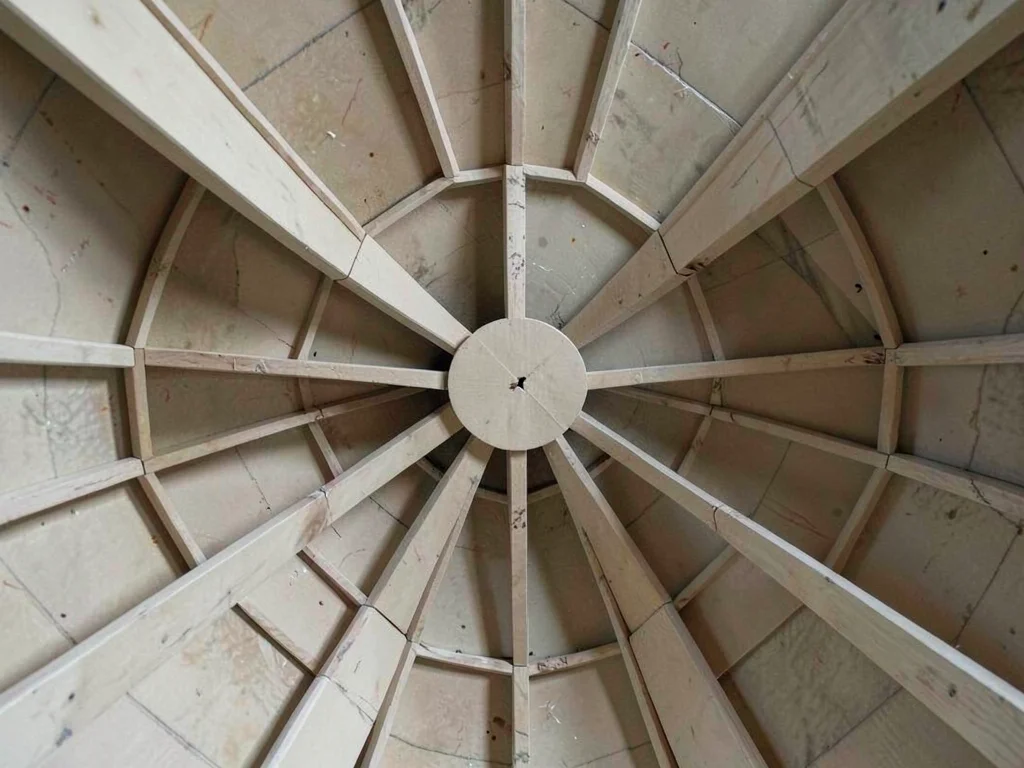 Dome ribbing pattern from below