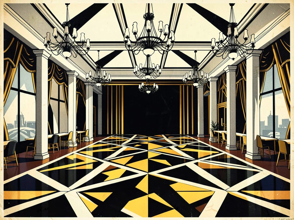Art Deco grand ballroom