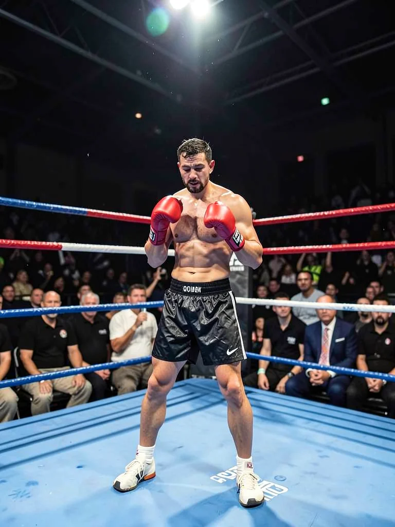 Boxer in corner between rounds