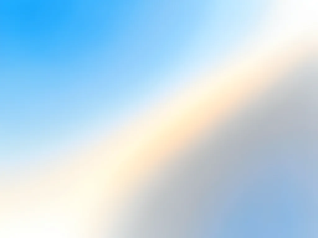 A winter gradient: ice blue flowing through silver grey to warm white, like fros