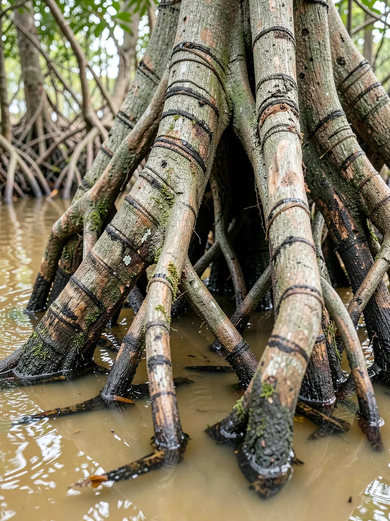 Tide Mark Rings on Root Bark