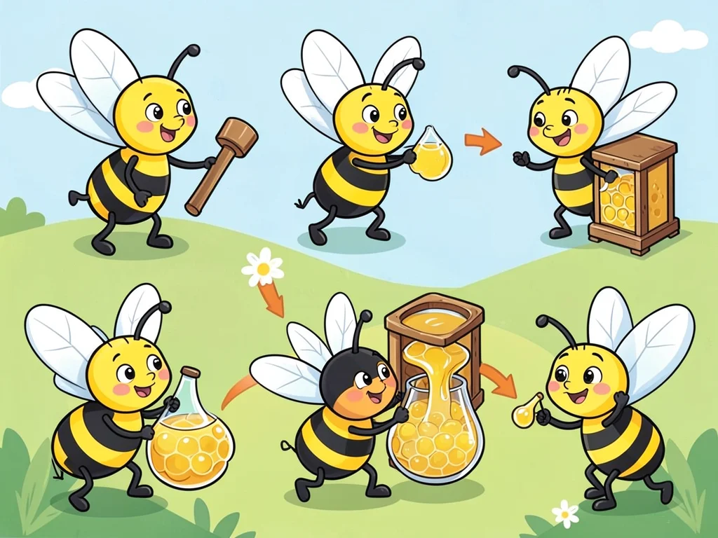 How bees make honey