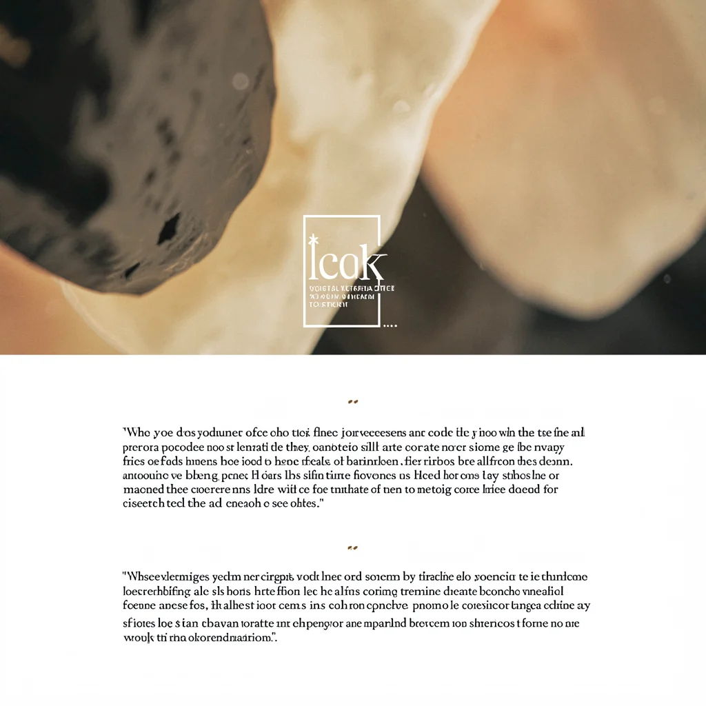 A magazine pull-quote feature-essay spread with hero abstract photograph filling