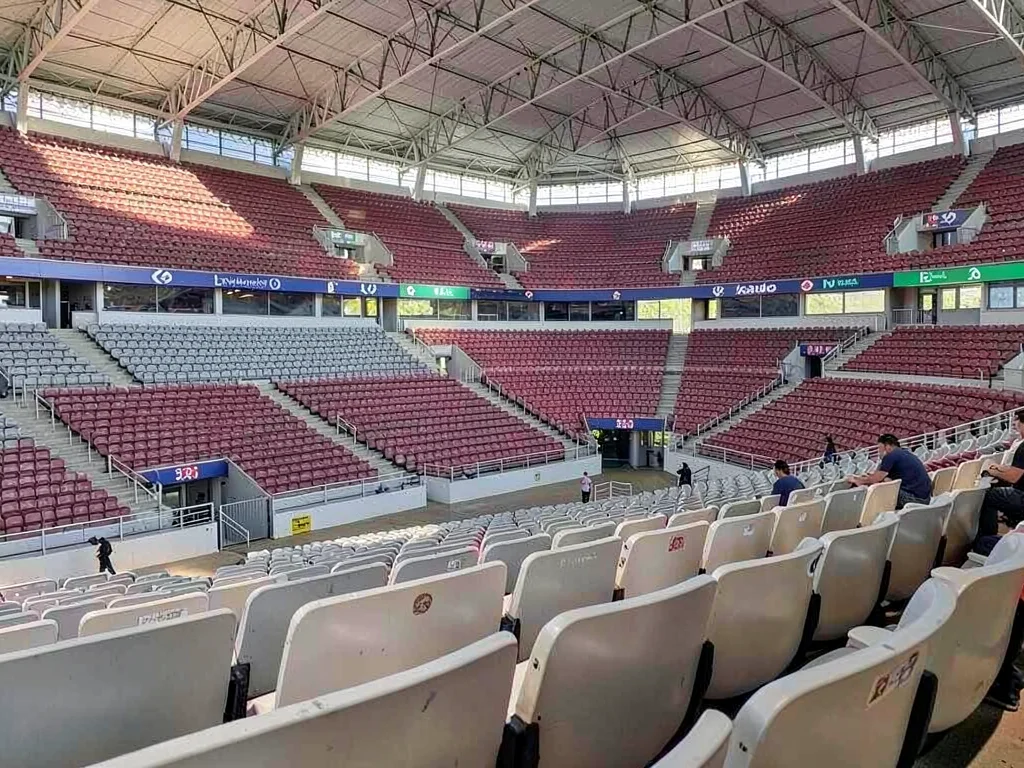 Stadium seats empty pattern