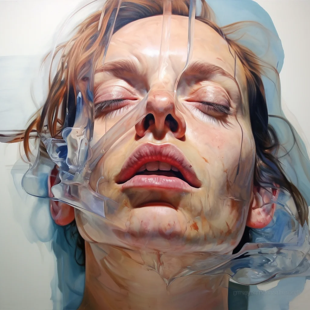 Painting portrait by Jenny Saville. beyonce