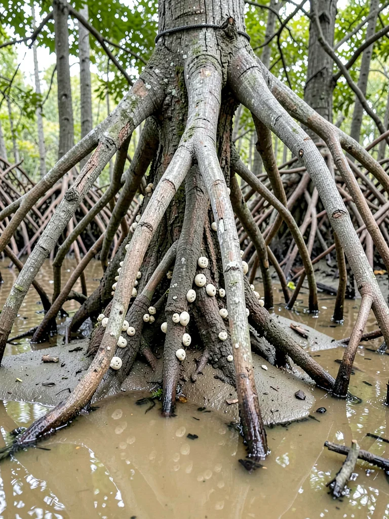 Barnacle-Encrusted Root Base