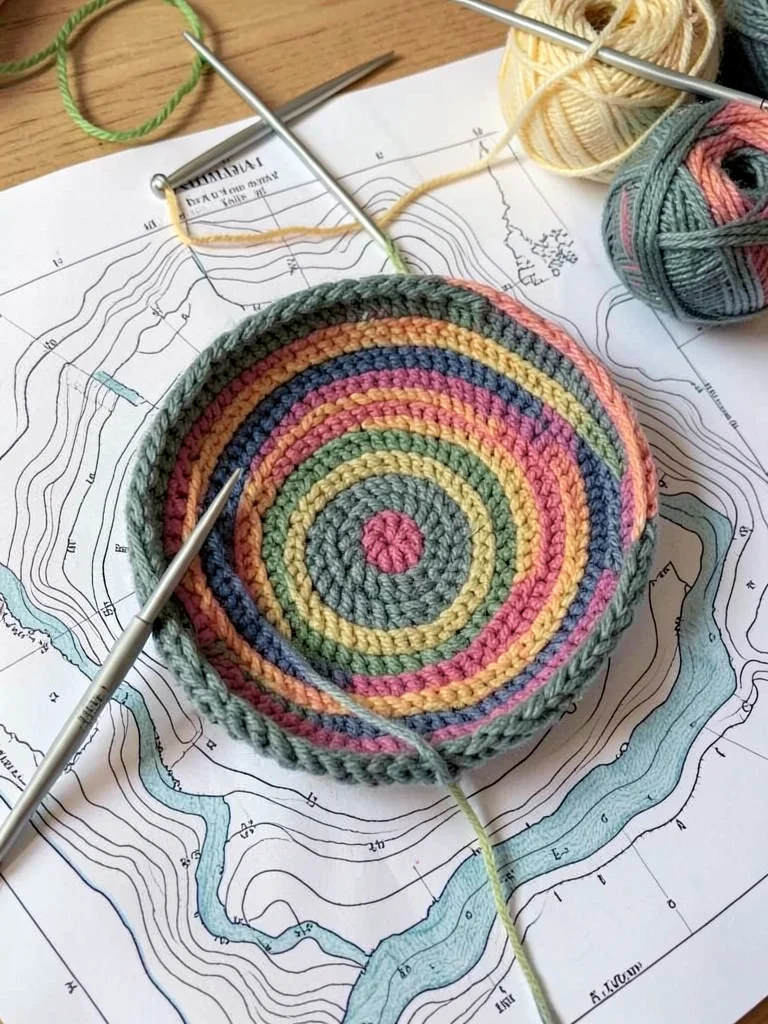Circular Topo — Contour Colorwork on Circular Needles