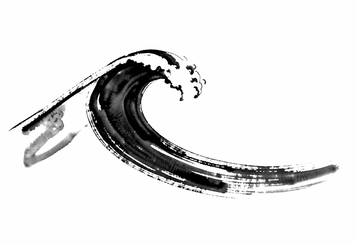 Cresting wave single stroke