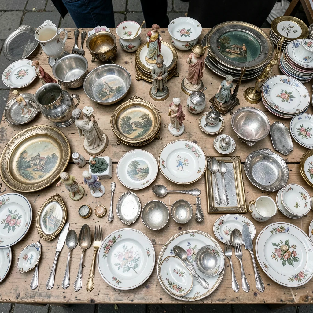 Overhead Brocante Table Tableau