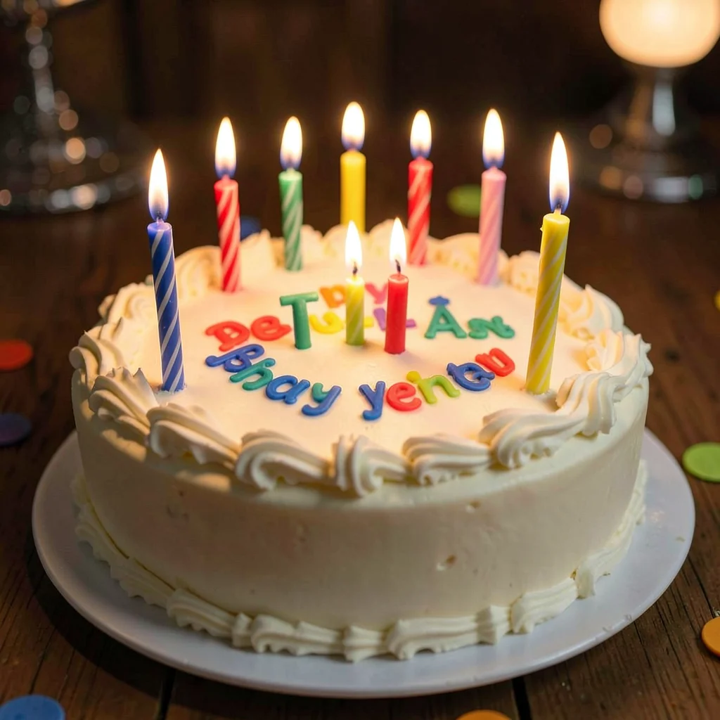 Birthday cake candles