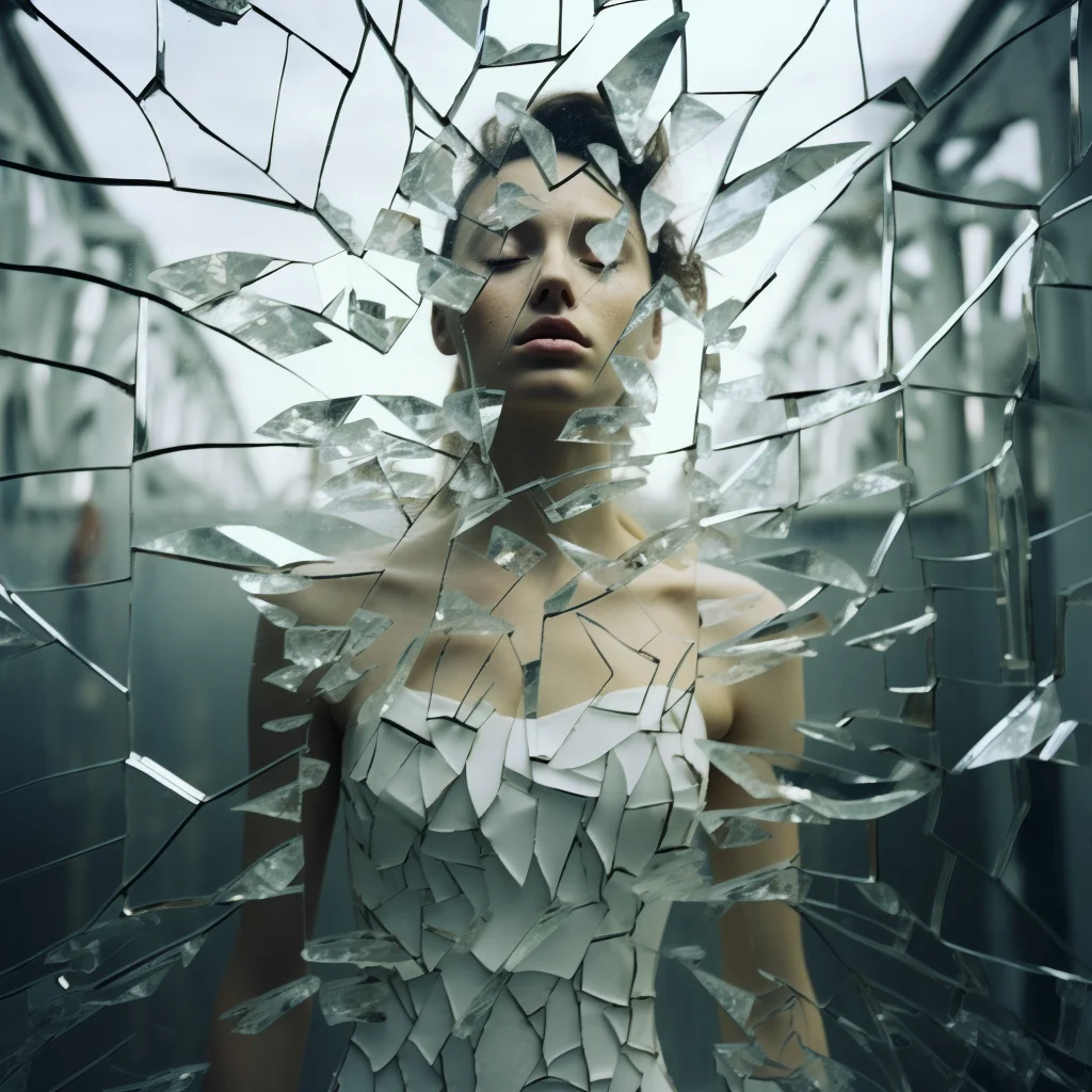 Fragmented Reality Use shattered mirrors to reflect a
