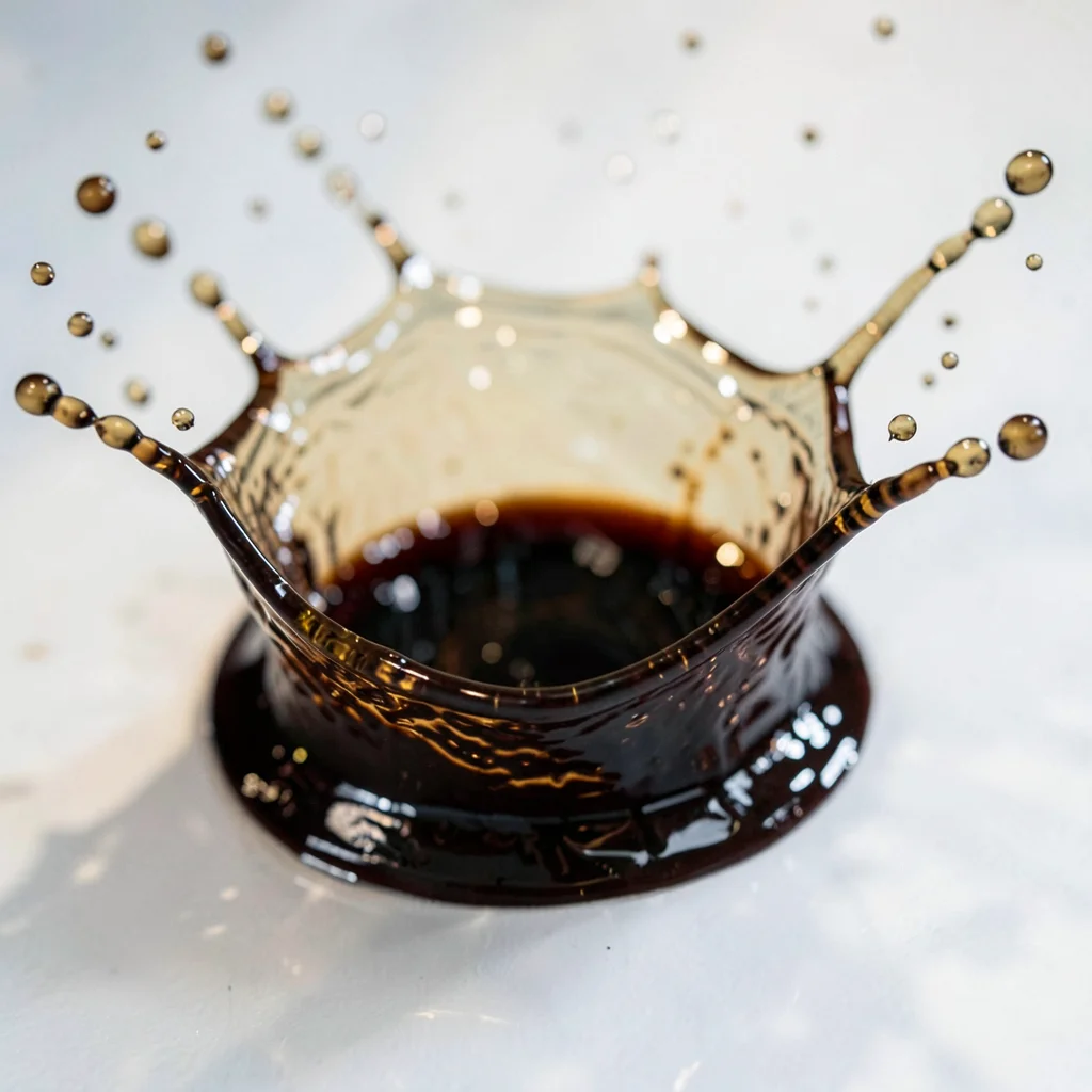 Coffee splash detail