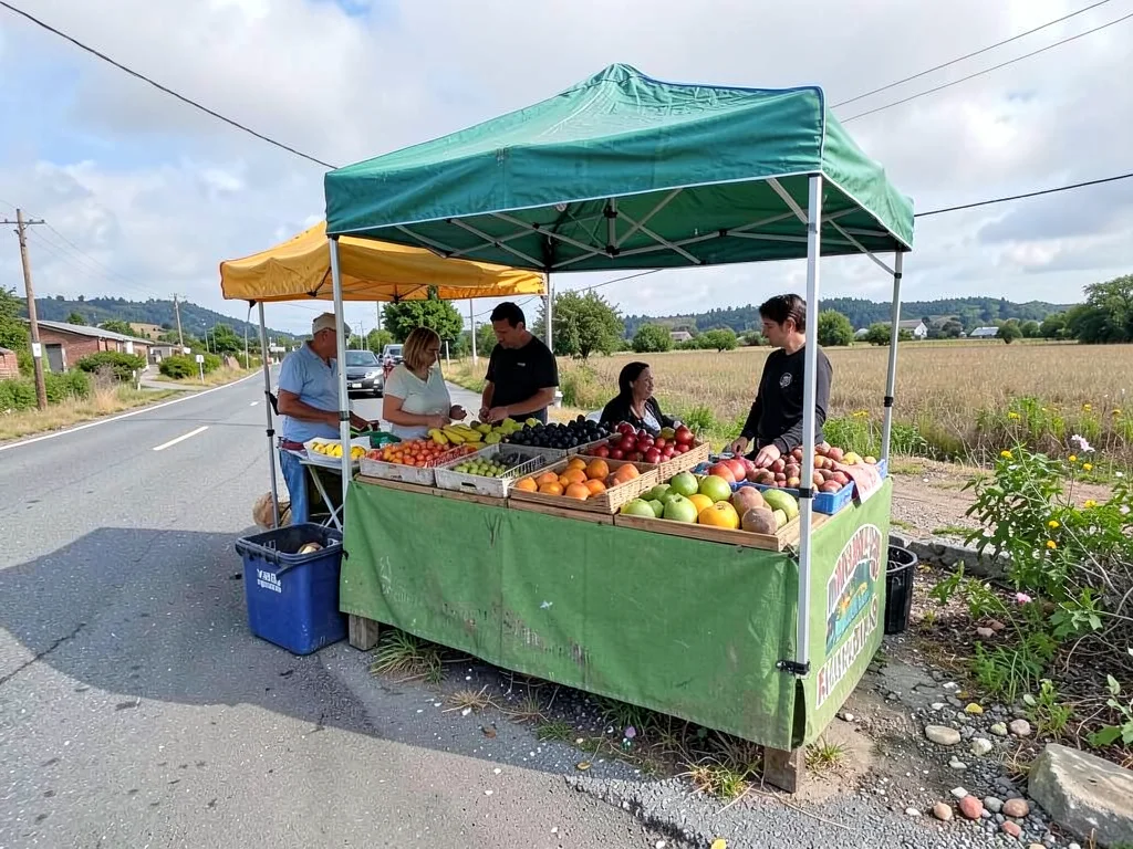 Roadside fruit stand