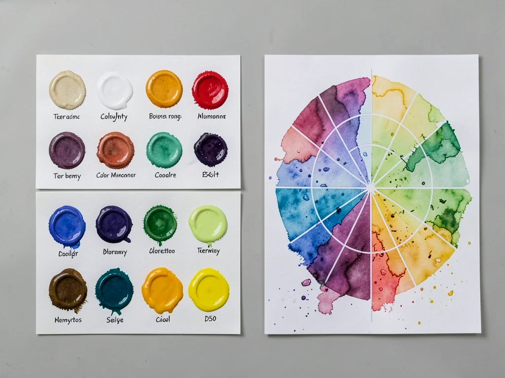 Twelve-Color Watercolor Mixing Chart