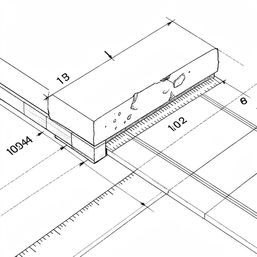 Drafting-style cutaway of a coping stone over a bond beam with tile band beneath