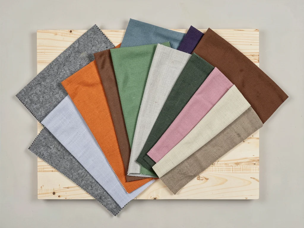 Muted Autumn Fabric Swatch Fan
