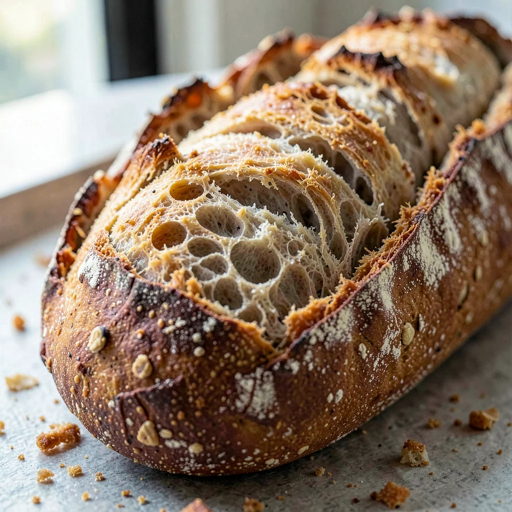 Bread crust texture