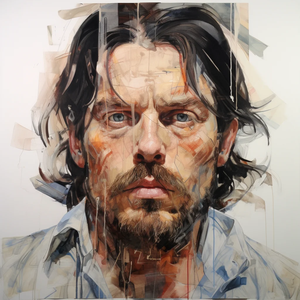 Painting portrait by Jenny Saville. che guevara