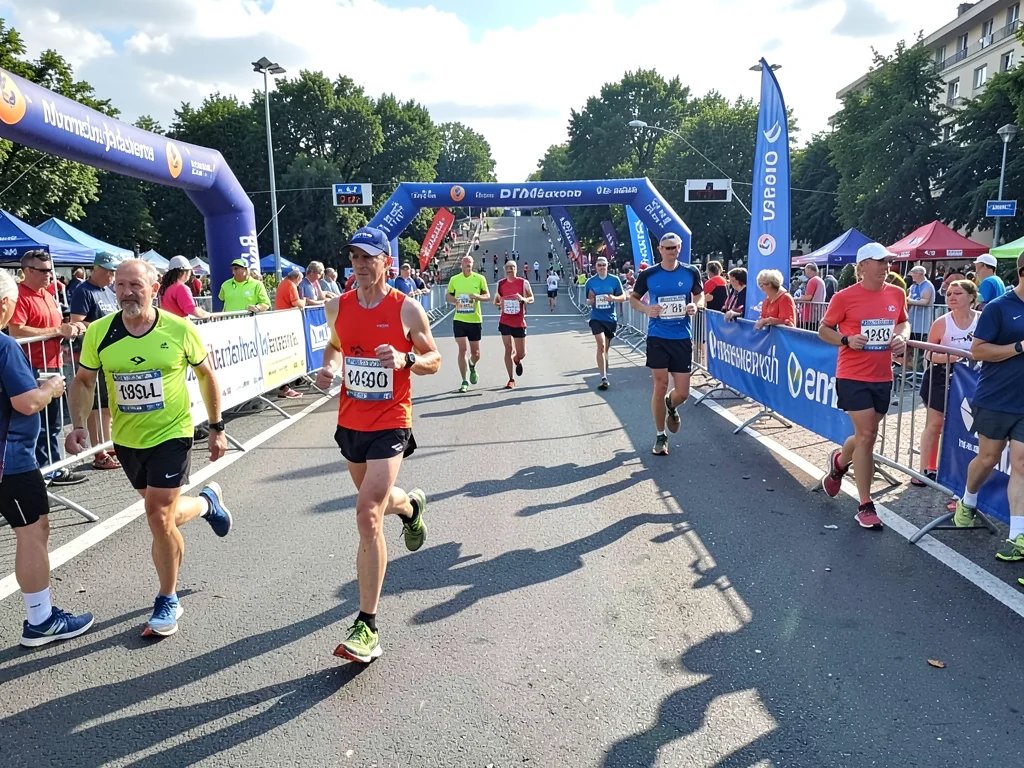 Marathon water station