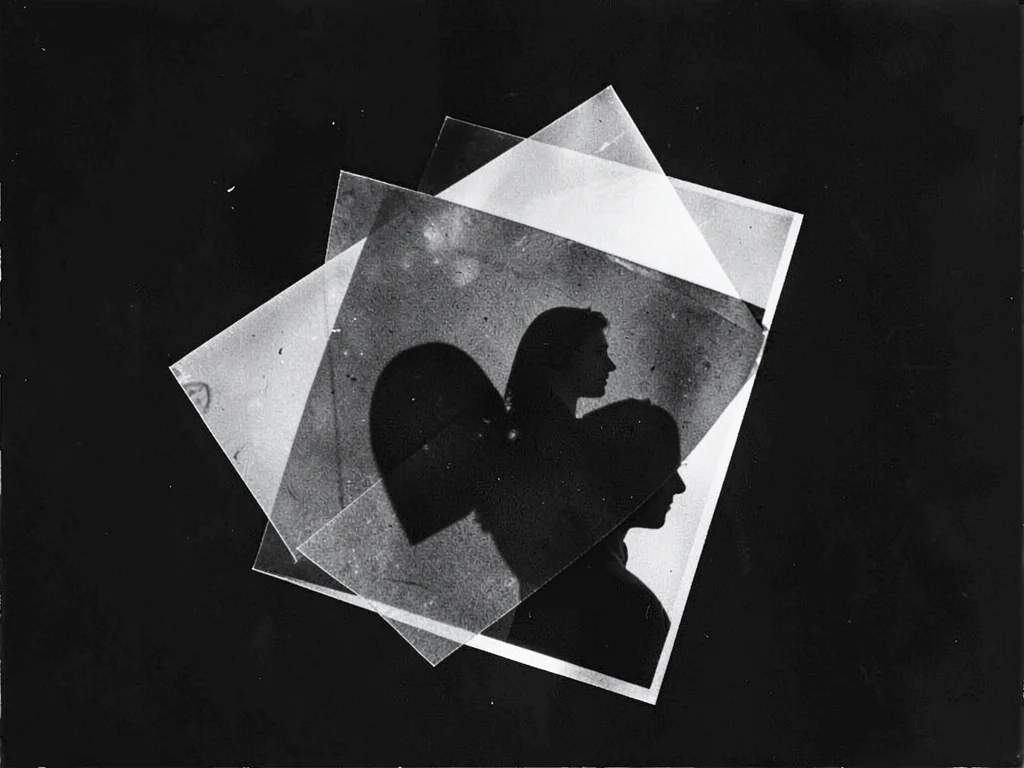 A Moholy-Nagy-inspired photogram — geometric shapes overlapping in multiple expo