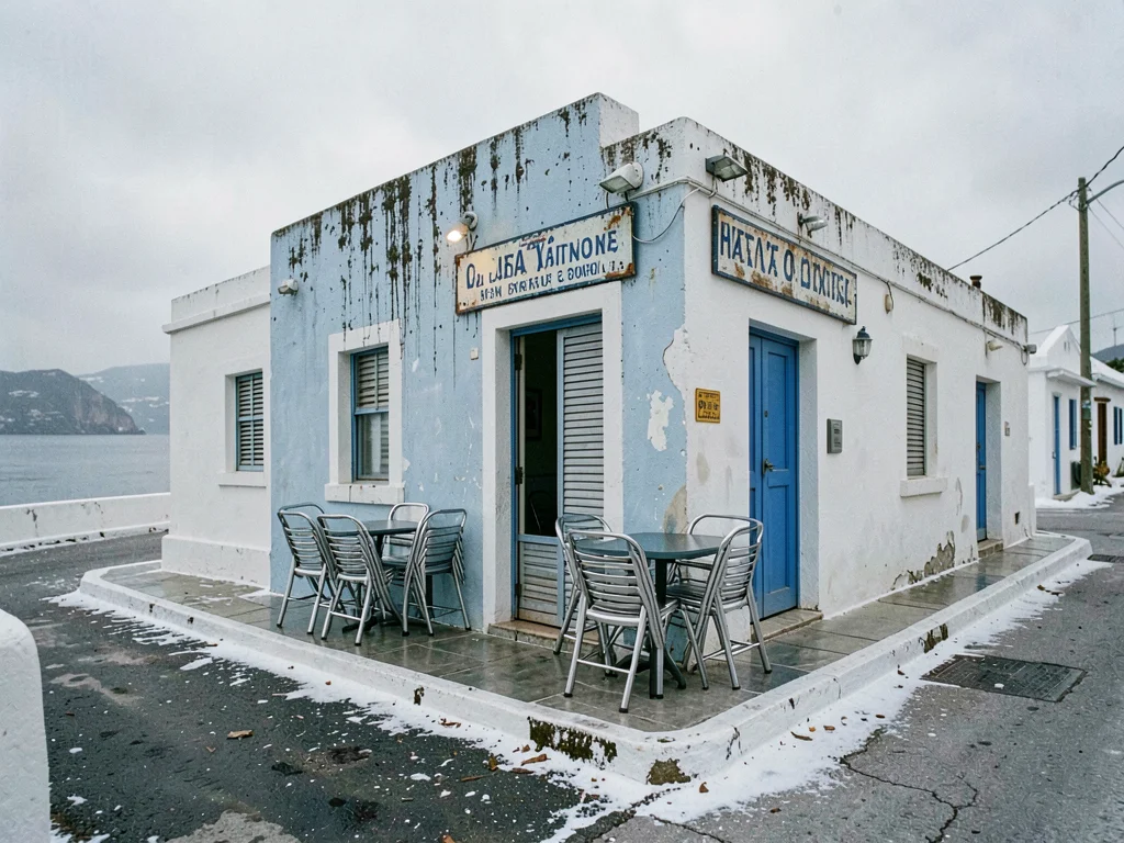 Closed Taverna, Stacked Chairs