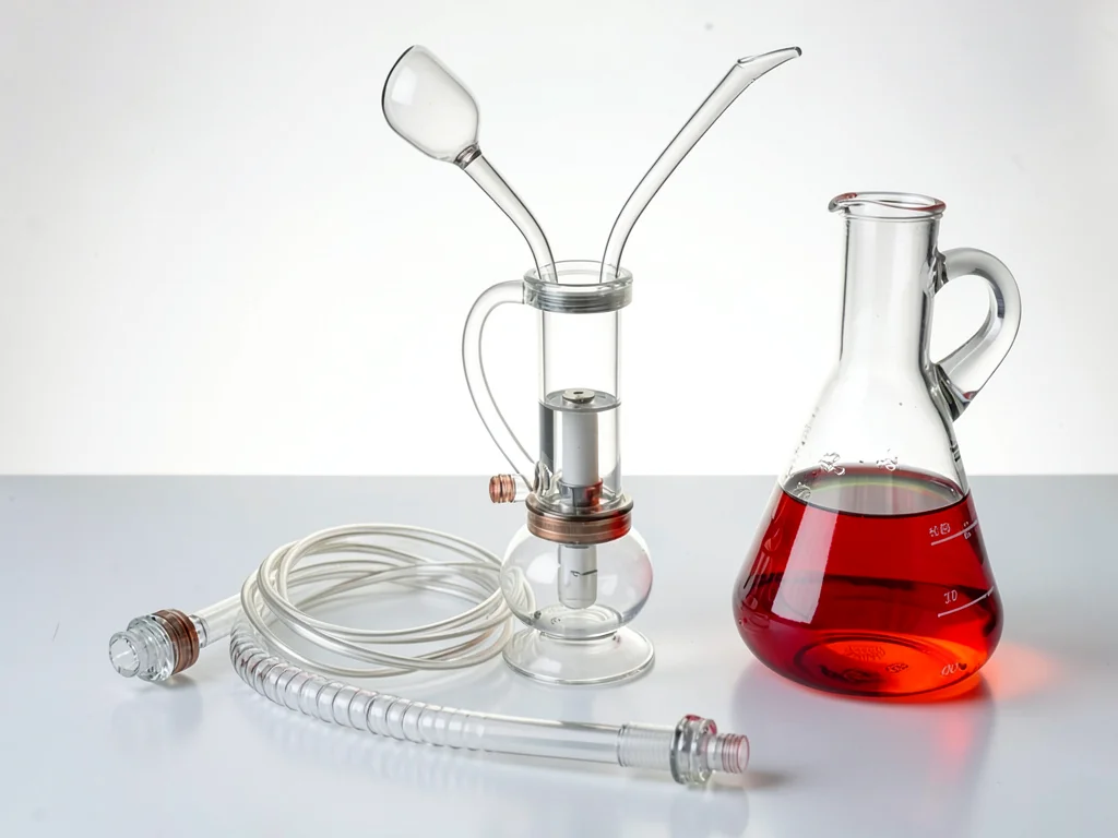 Liebig Condenser Water Jacket Glass Detail