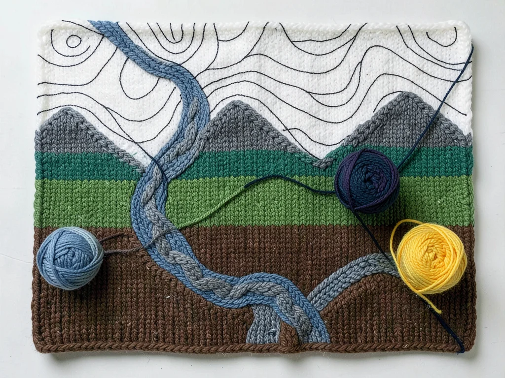 Elevation Yarn Palette — Topo Color Planning