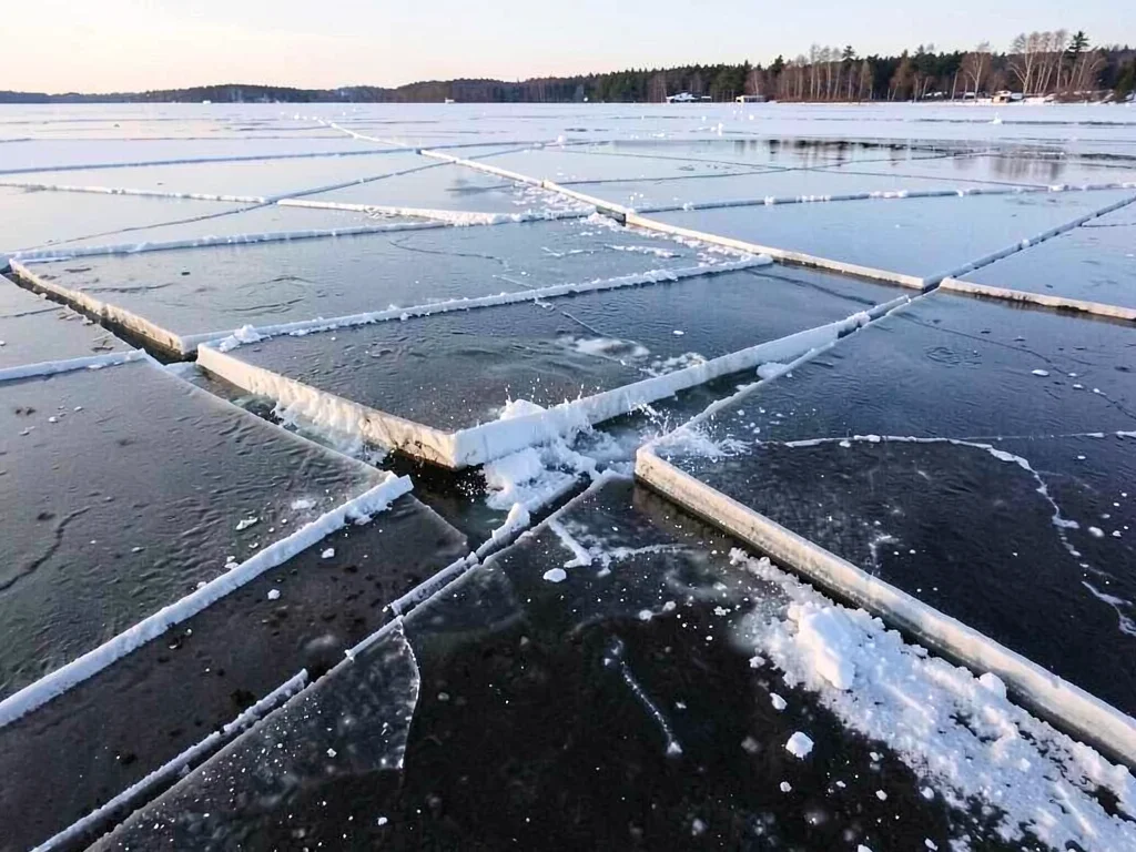 Wind pushing plates creating compression