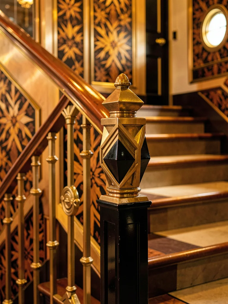 Bronze Railing Finial Close-Up