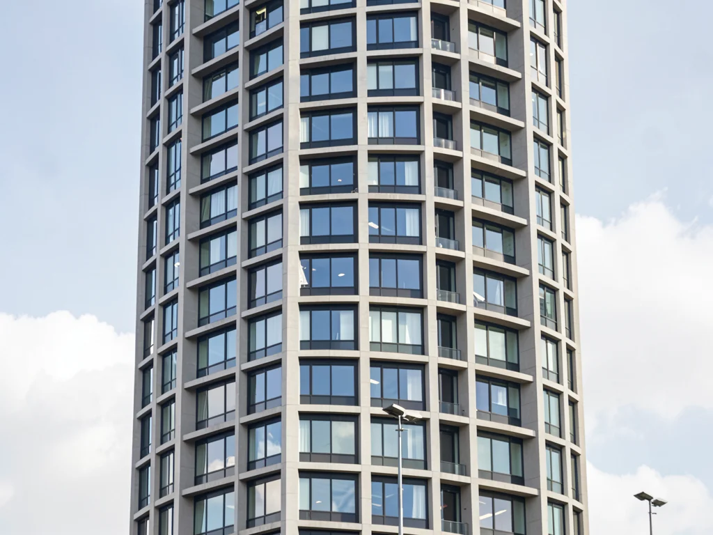 Window grid of modern tower