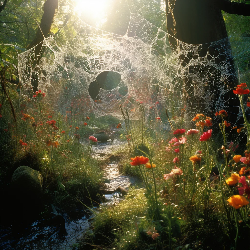 Land Art Photo Andy Goldsworthy-Inspired Dew-covered