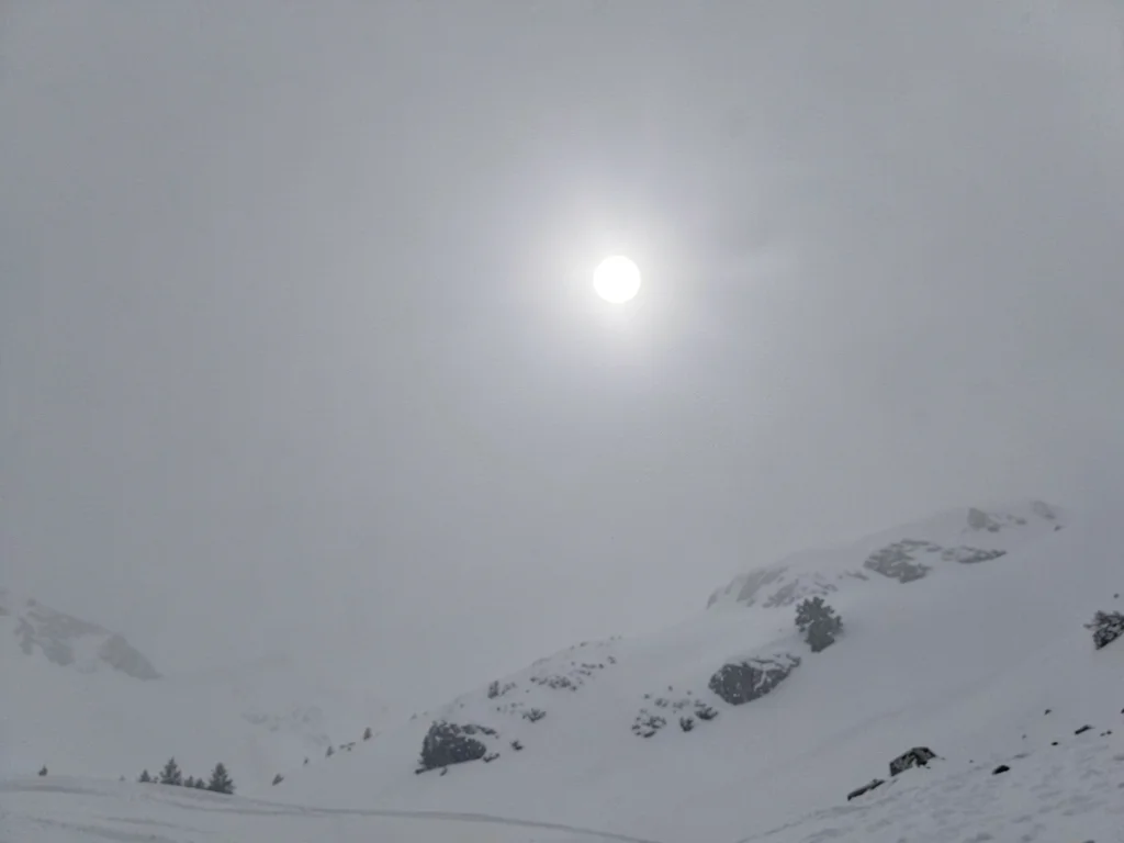 Sun location visible as brighter white area