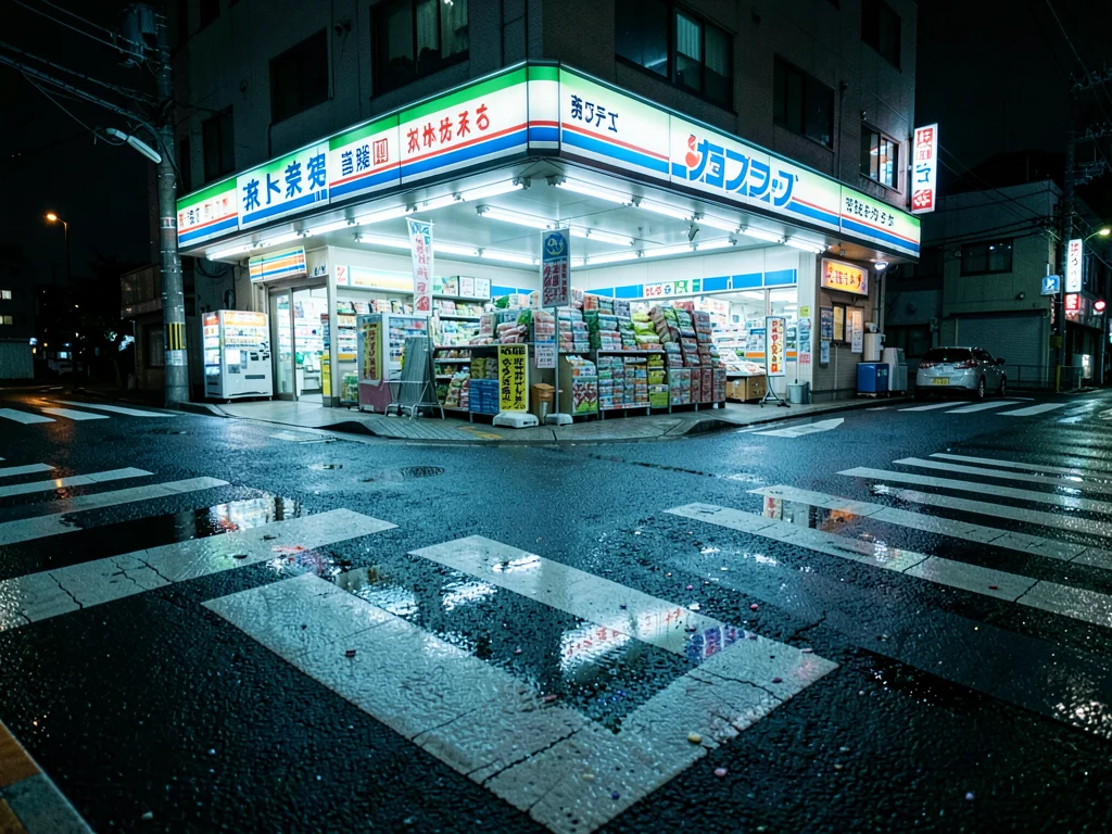 Konbini Across the Intersection