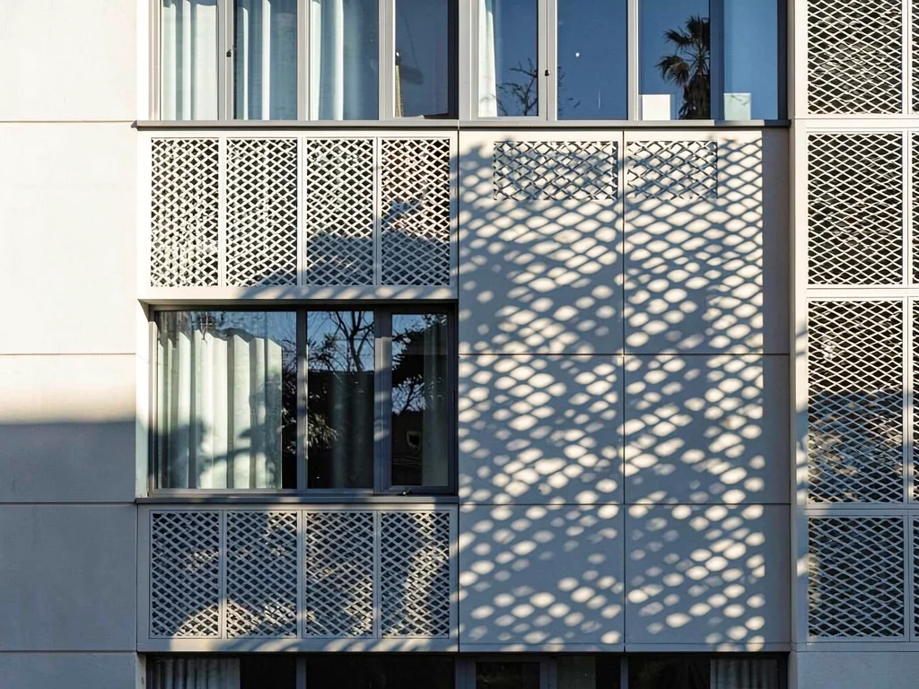 Brise soleil creating shadow
