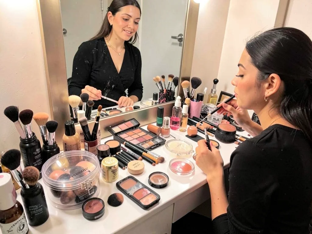 Makeup vanity chaos