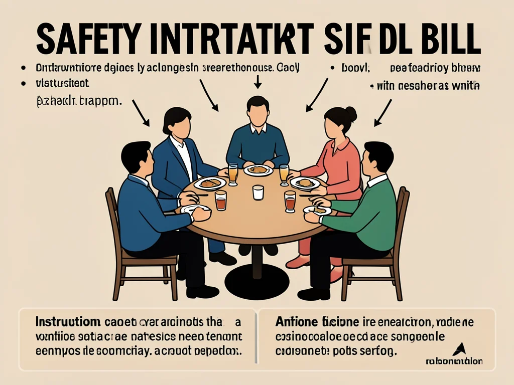 Instructions for the correct way to split a restaurant bill with seven people sh