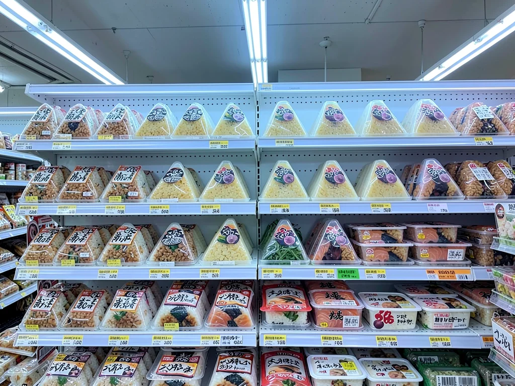 Onigiri Shelf Sorted by Filling