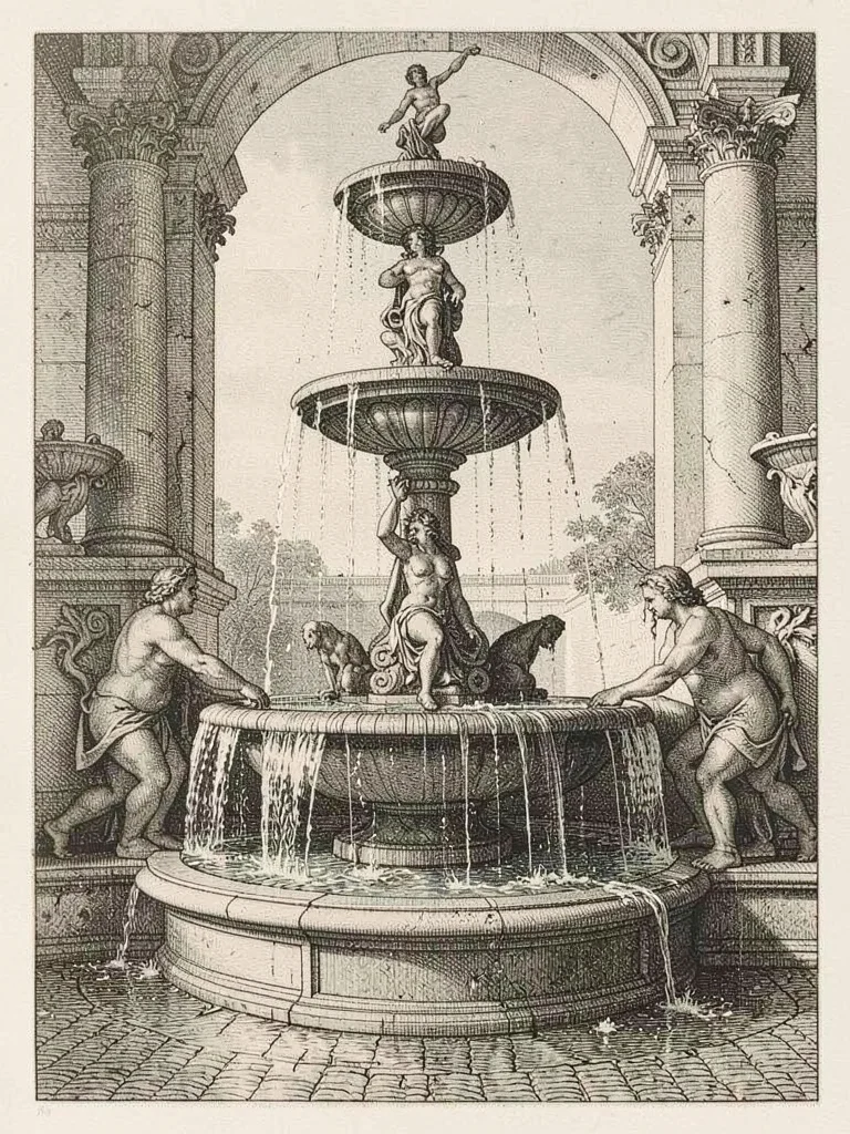 Baroque fountain