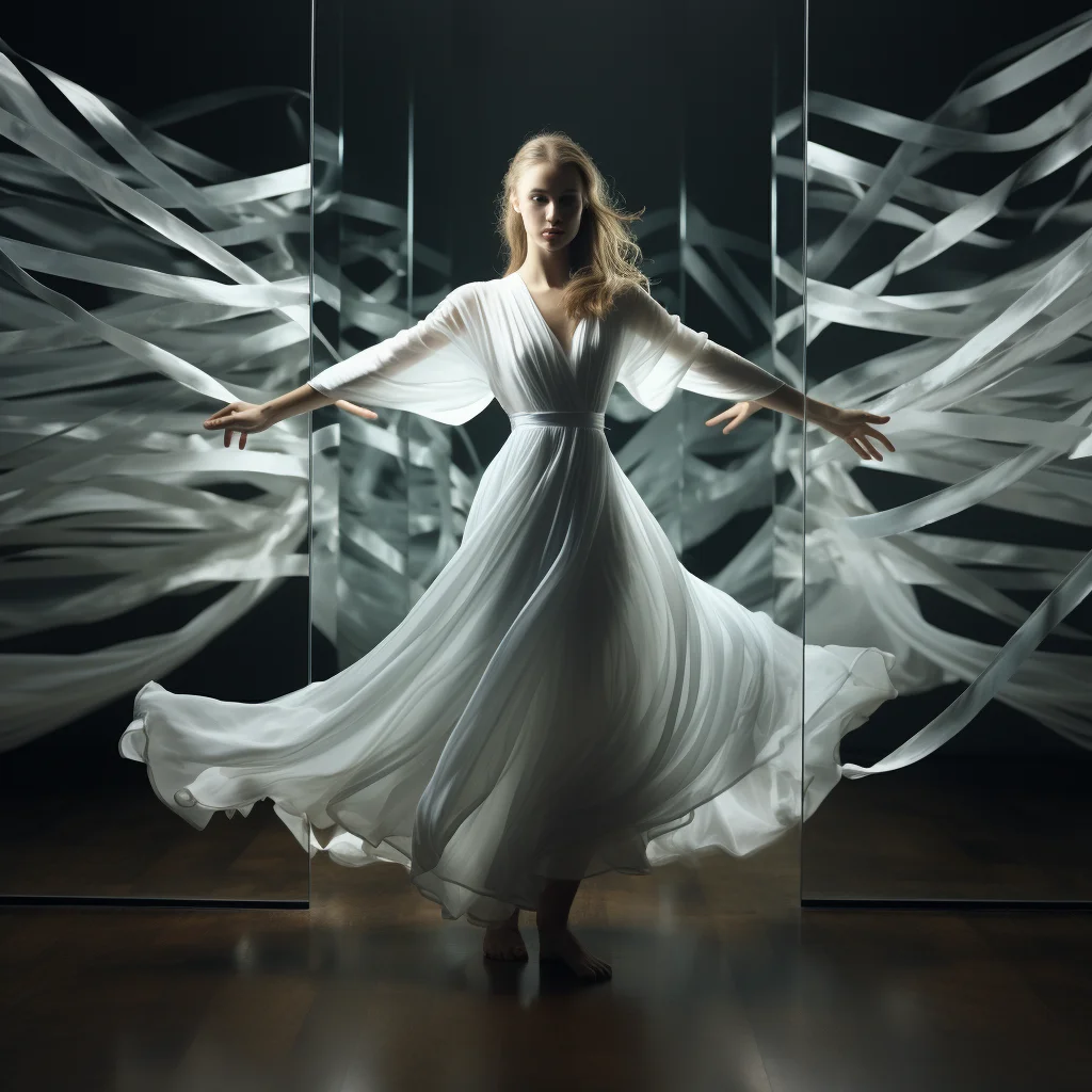 Photo Mirror in Motion Capture a moving subject like