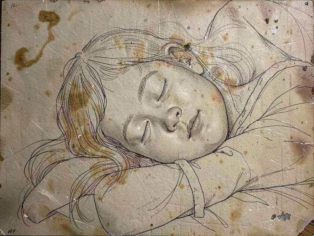 Sleeping child peaceful face