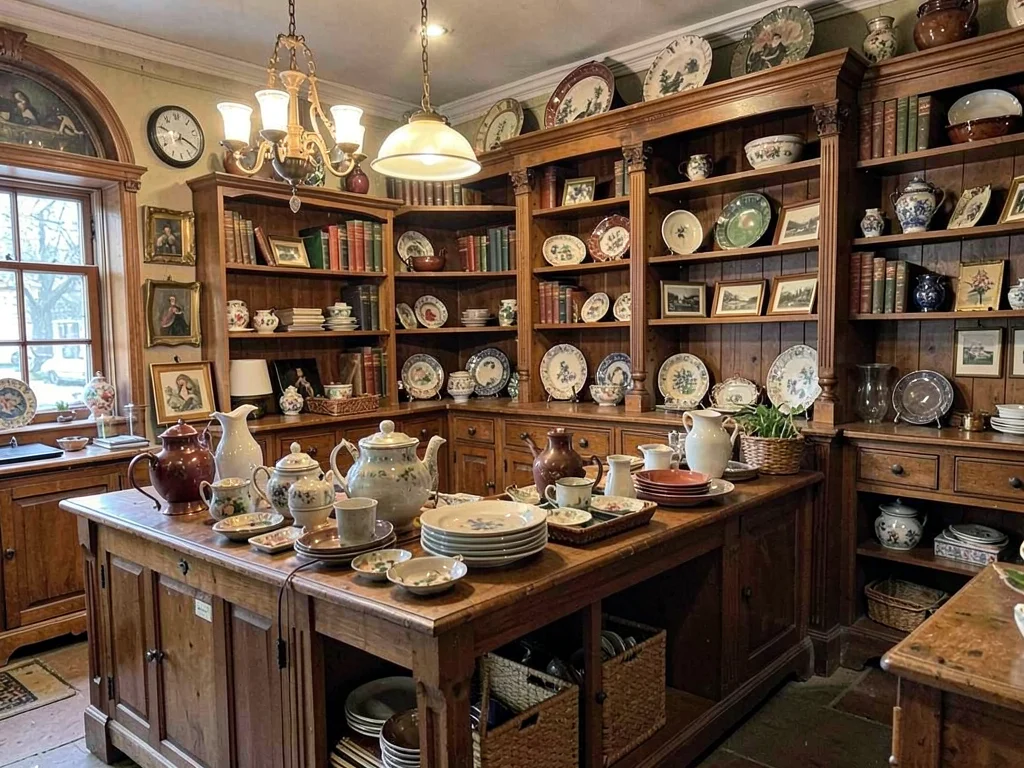 Antique shop packed