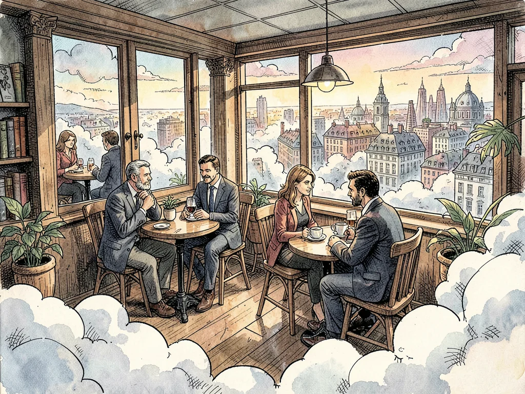 Floating city cafe