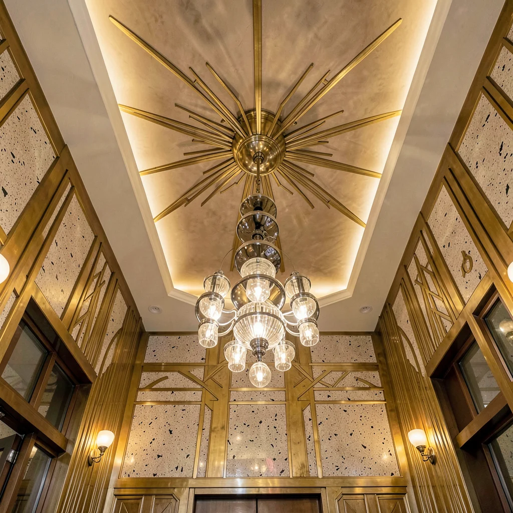 Tiered Chrome Chandelier