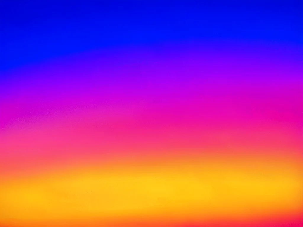 Gradient sunset as color study