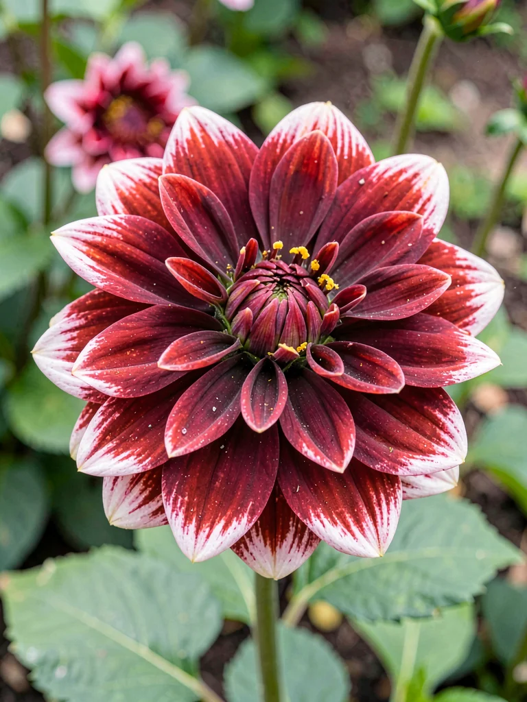 Single dahlia full detail