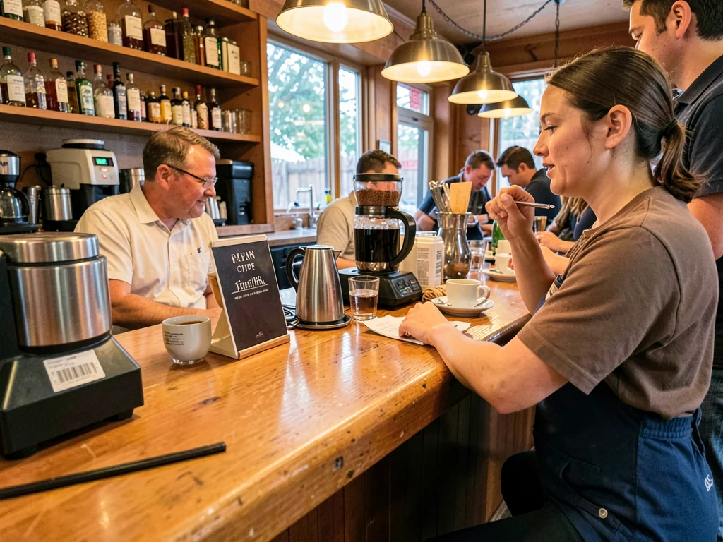 Diner coffee counter