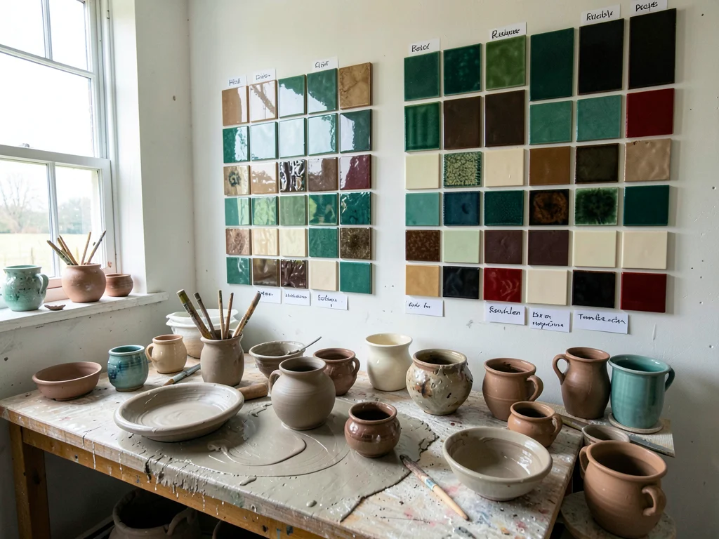 Glaze Test Tile Wall Grid