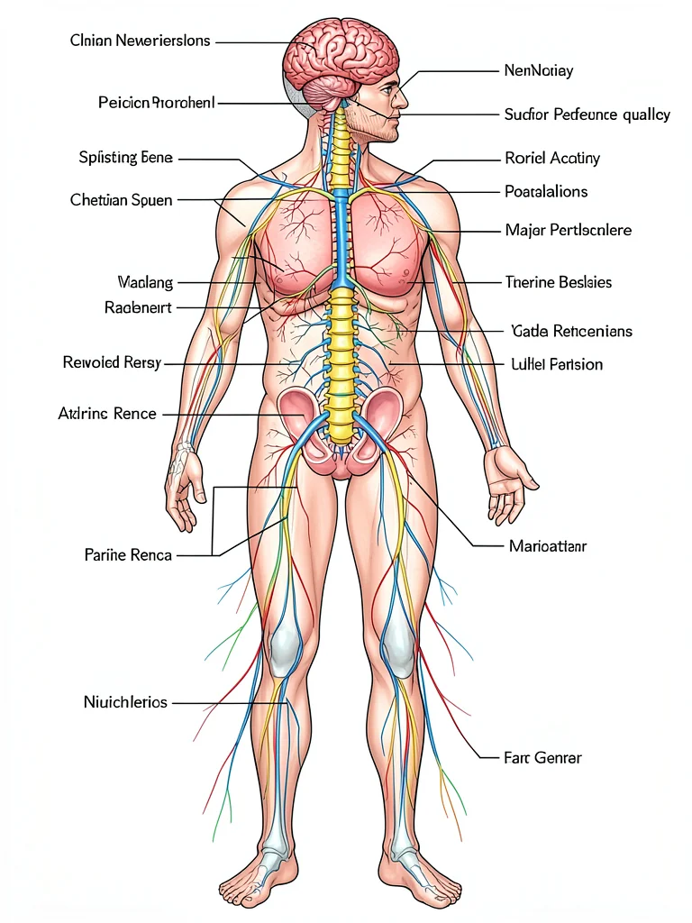 Human nervous system full body