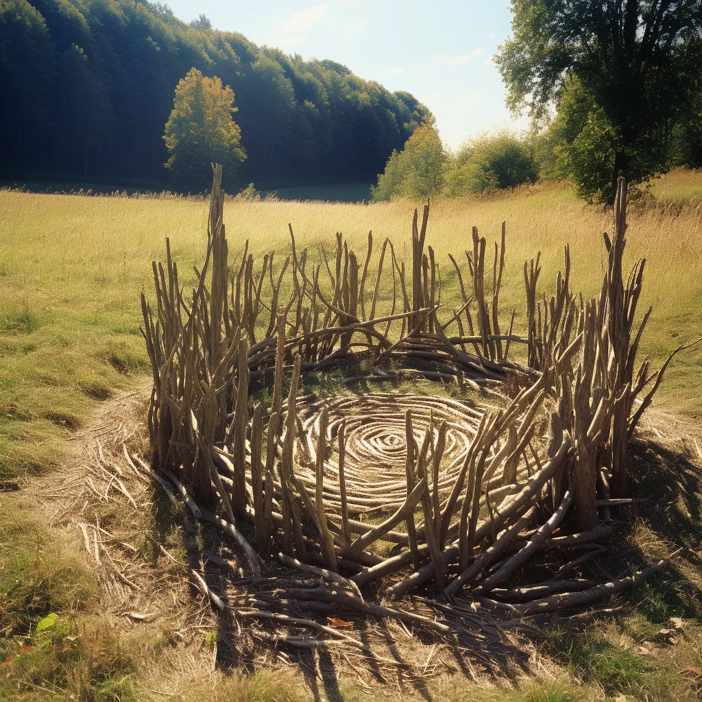 Land Art Photo Andy Goldsworthy-Inspired A labyrinth